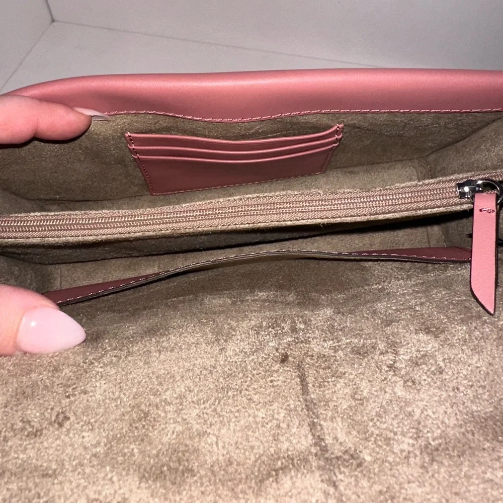Michael Kors New Rose Pink Saffiano Leather Greenwich Convertible Shoulder Bag